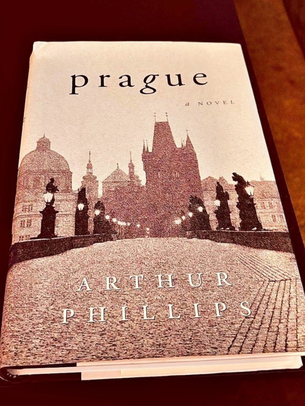 Prague: A Novel by Arthur Phillips Hardcover Brown & Black